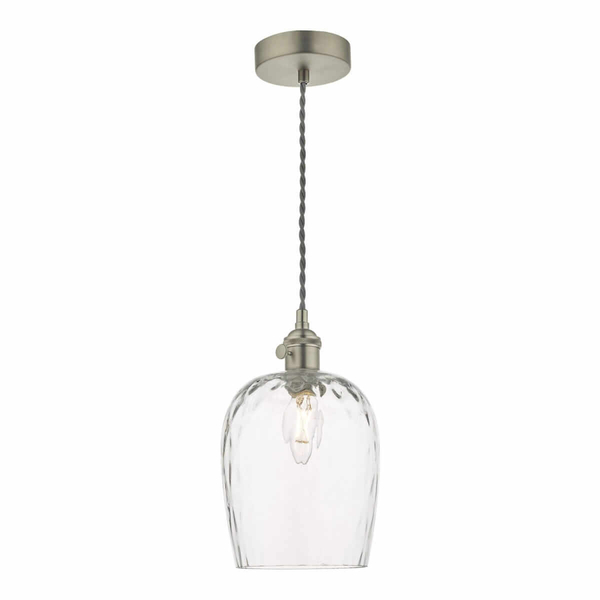 Lampa wisząca do salonu Hadano HAD0161-03 Dar Lighting przezroczysta chrom