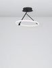 Pokojowa lampa sufitowa Cinco pierścień LED 21W 3000K czarny biały