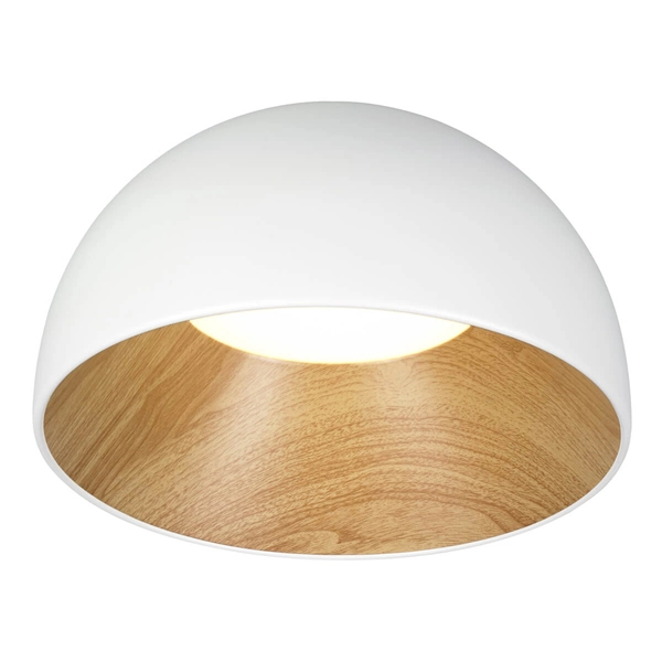 Skandynawska lampa sufitowa Padella ST-9493C/A white Step LED 18W 3000K biała drewno
