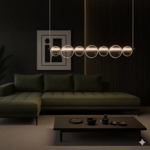 Molekułowa lampa wisząca Atola ML2244 LED 19W 4000K bubbles czarna