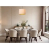 Lampa wisząca materiałowa FOLD 21439/40/31 nad stół biały czarny