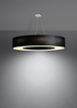 LAMPA wisząca SL.0796 okrągła OPRAWA zwis abażurowy czarny