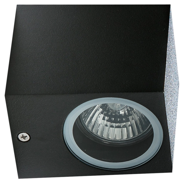 Naścienny kinkiet ogrodowy Rimini AZ4267 IP54 kwadratowy czarny