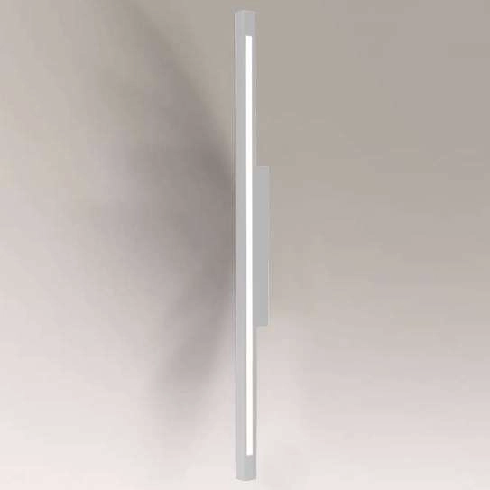 Kinkiet LAMPA ścienna OTARU 8636 Shilo metalowa OPRAWA prostokątna LED 28,8W 4000K listwa belka biała