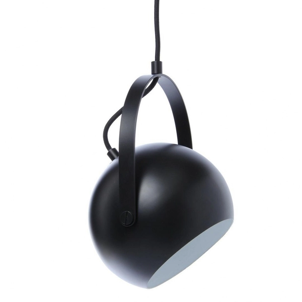 Wisząca lampa kulista Frandsen 100319 ball do holu czarna