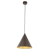 Zwieszana lampa stożkowa CONO 10037 do salonu brązowy