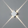 Kinkiet do sypialni Mollis 616004102 Elkim LED 4W 3000K kostka biała