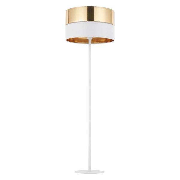 Stojąca lampa do salonu Hilton 5074 TK Lighting glamour biała złota