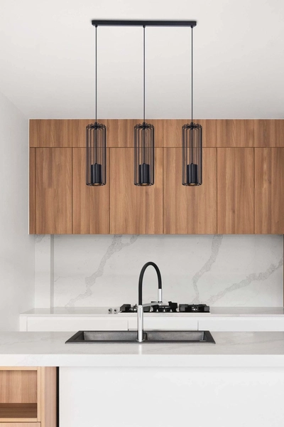 Lampa wisząca Falcon K-4931 tuby na listwie czarne