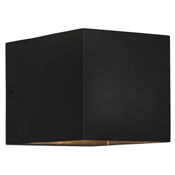 Kinkiet ścienny TRANSFER 90842-N metalowa kostka czarna