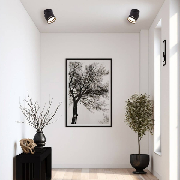 Lampa sufitowa z regulacją Kendal LP-6331/1SM R1 BK movable Light Prestige czarna