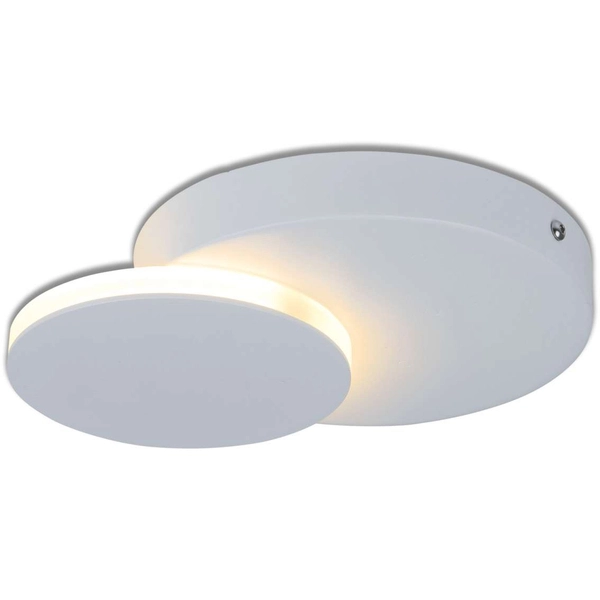 Ścienna LAMPA kinkiet DALLAS 1352923 Nave okrągła OPRAWA metalowa LED 6W 3000K plafon sufitowy biały