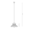 Lampa wisząca burgundowa ALDO 1xE27 do salonu nad wyspę 1152G15_14_J
