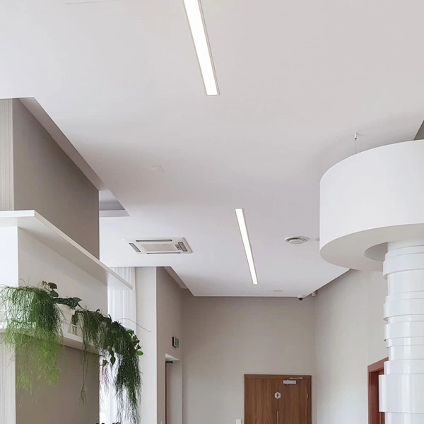 Wpustowa lampa liniowa Lupinus 2120005202-1 Elkim LED 24W 4000K biała