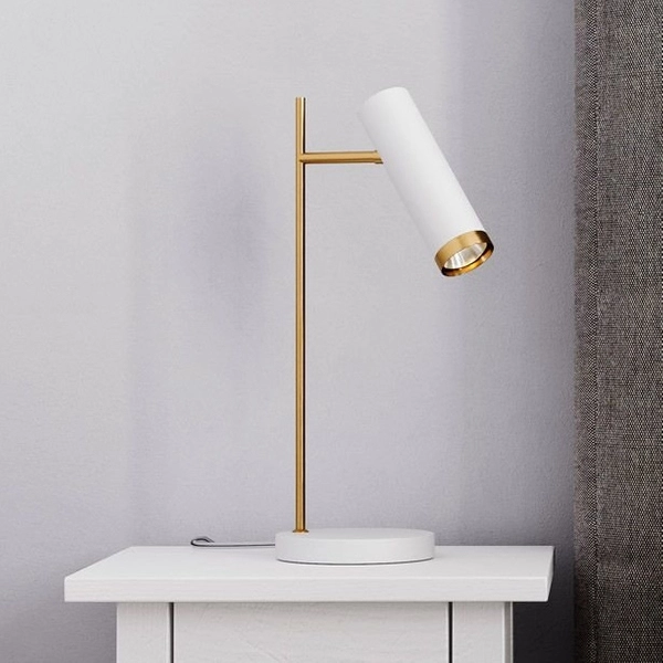 Regulowana lampa stołowa Plus 4002280-5002 z regulacją do gabinetu biała