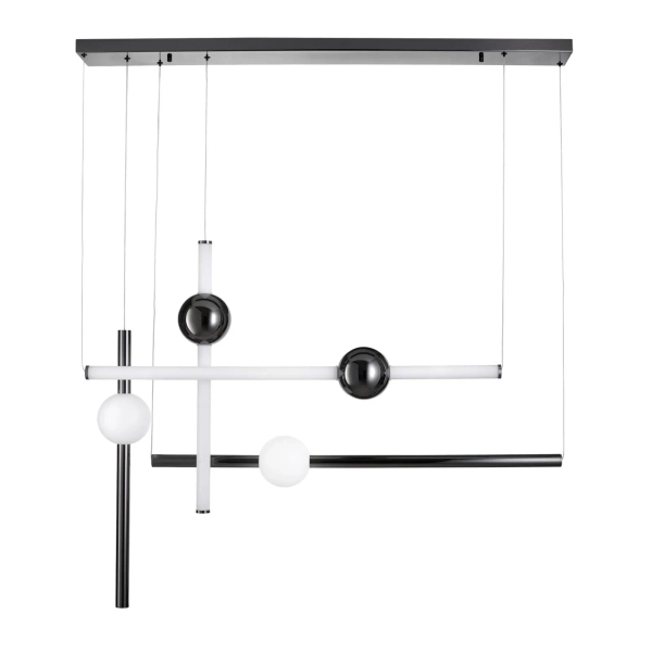 Wisząca lampa loftowa O-LINE LED 44W 3000K listwy nad stół ST-1691L-4 BLACK