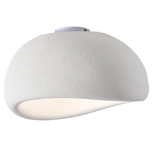 Kopułowa lampa sufitowa STONE DN426-50C metalowa do salonu biała