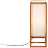 Stołowa lampka drewniana Seaside 93092/09 biała brązowa
