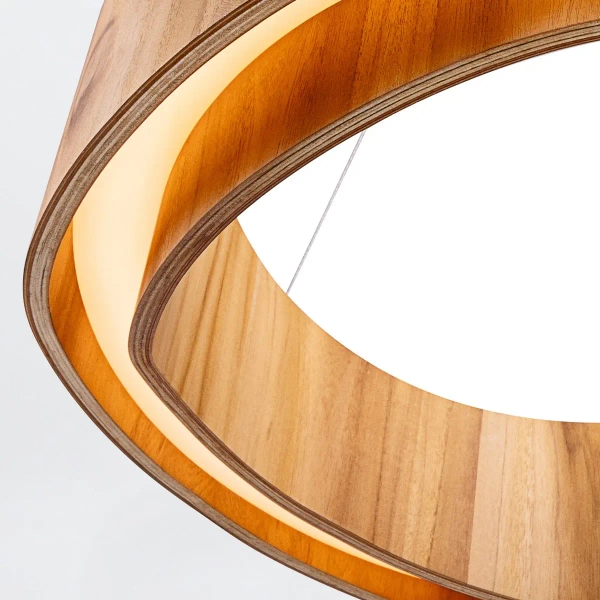 Lampa zwieszana Horizon QN-HORIZON-RING-LED-60-TEAK LED 43W 3000K brązowy