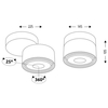Plafon LAMPA sufitowa HIMI 1121 Shilo natynkowa OPRAWA metalowa czarna