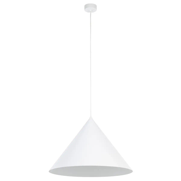 Wisząca lampa nad stół CONO 10010 stożkowa biały
