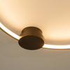 Ringowa sufitowa lampa 23096 LED 24W 3000K do jadalni złoty czarny