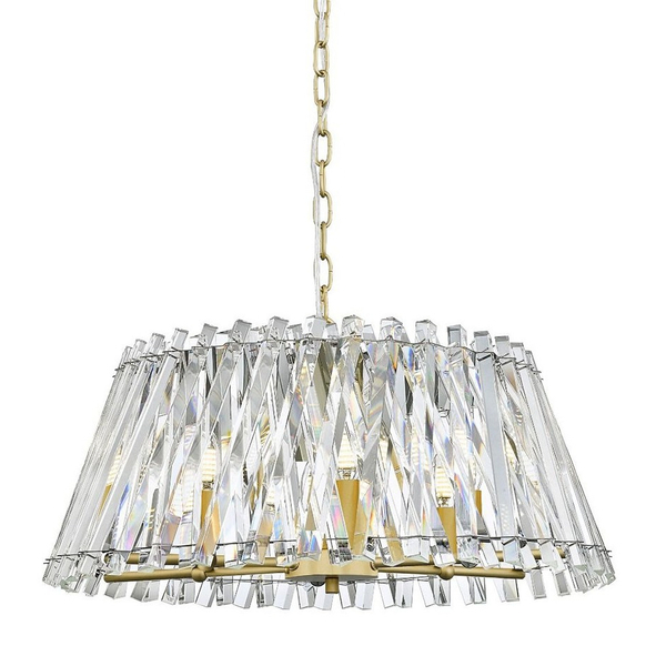 Glamour żyrandol pałacowy Mirabell lampa wisząca jadalniana złota
