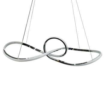 Designerski żyrandol MARCO CHROME ML8117 LED 42W 4000K do jadalni chrom