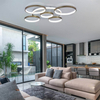 Okrągła lampa sufitowa 444 Domeno LED 120W 3000K-6000K złota