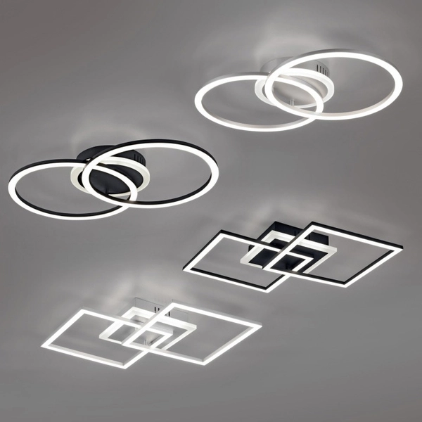 Ledowa lampa sypialniana HALIA nad łóżko LED 25W 3000K srebrna