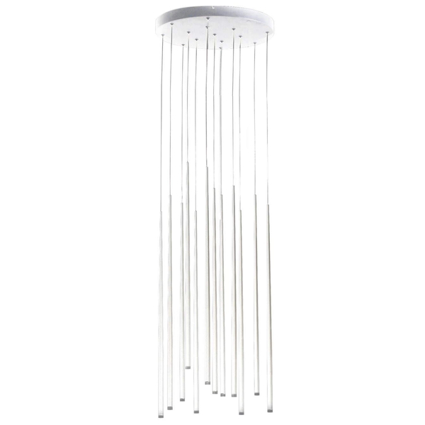 Wisząca lampa sypialniana Lousie LED 36W 3000k nad łóżko biała