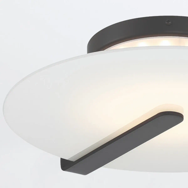 Ścienna lampa do salonu Nuvola QN-NUVOLA-F-M-BK LED 18W 3000K czarna biała