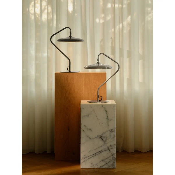 Ledowa stołowa lampa Artist 2520035034 LED 15W 3000K metalowy srebrny