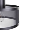 Industrialna LAMPA wisząca BONO 31902 Sigma metalowa OPRAWA zwis abażurowy loftowa siatka czarna