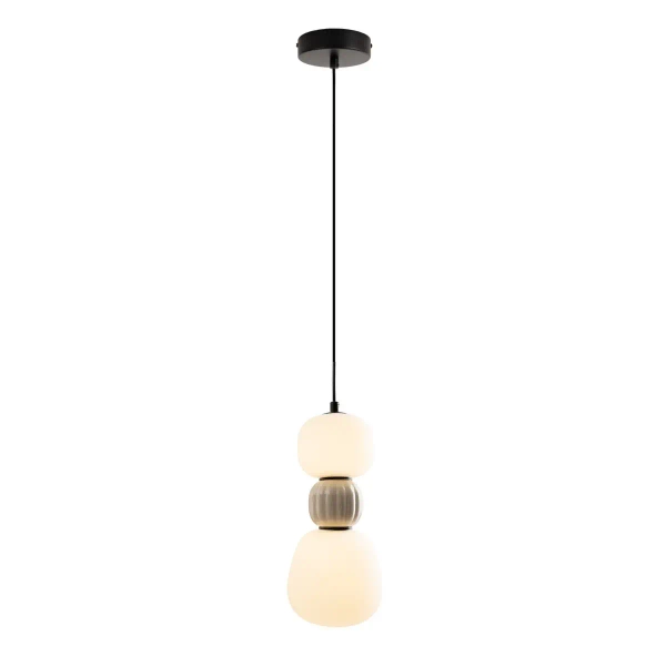 Ledowa lampa wisząca Modern P0627 LED 12W 3000K do jadalni jasny szary