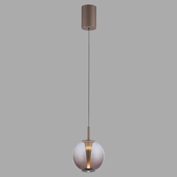 Opuszczana lampa wisząca PURE INFINITY brązowa 2220-97 1xLED 10W 2200-5000K na pilot
