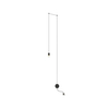 Lampa ścienna Flusso MSE1501100474 LED 2,5W 3000K z podwieszeniem czarna