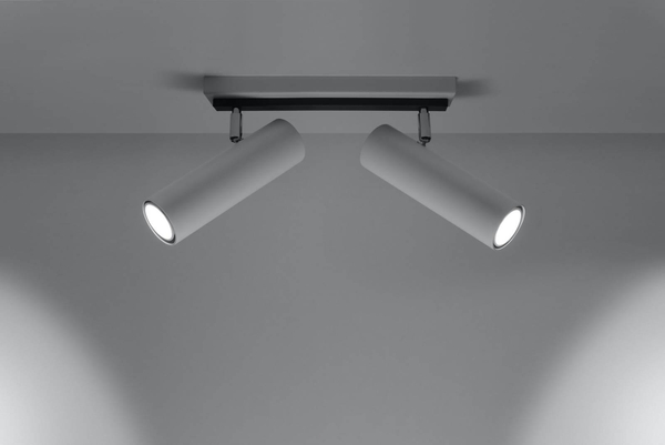 Reflektorowa LAMPA sufitowa Direzione SL.0496 Sollux metalowa OPRAWA listwa SPOT regulowane tuby białe