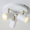 Lampa sufitowa Gull 59932 Endon reflektorki regulowane białe mosiądz