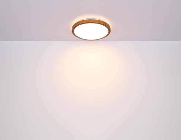 Plafon okrągły Bruno 41764-12 ekologiczny LED 12W 3000-4500-6000K drewniany