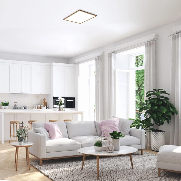 Natynkowa lampa nowoczesna Almond 6908 LED 40W 4000K salonowa drewno