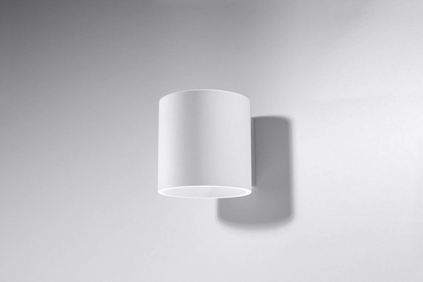 Kinkiet LAMPA ścienna SL.0050 metalowa OPRAWA tuba biała