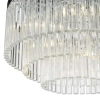 Kryształowy plafon Logan LOG5408 glamour okrągły chrom