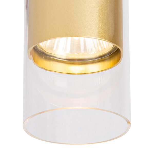 Plafon do salonu Ricky ML0688 Milagro downlight tuba rurka złoty