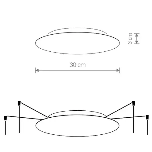 Puszka sufitowa Cameleon Canopy A 10336 Nowodvorski okrągła złota