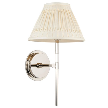 Salonowa lampa ścienna Rennes & Chatsworth 103357 z abażurem nikiel