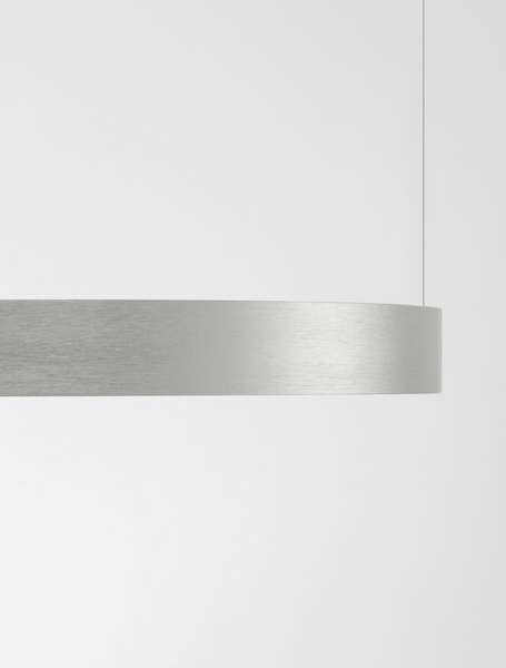 Okrągła lampa wisząca ZACAPU LE42792 LED 30W 3000K do biura srebrna