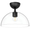 Lampa sufitowa na korytarz Jude ALM-JUDE-SF-MB-CL szklana czarna