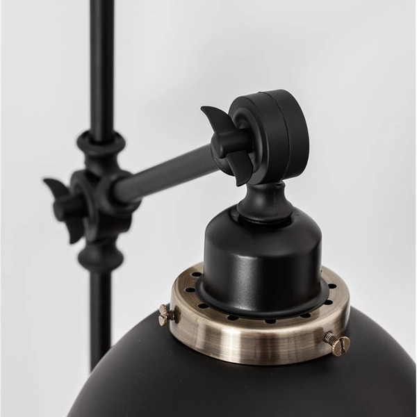 Ścienna LAMPA industrialna CURICO LE41988 Luces Exclusivas metalowa OPRAWA kinkiet regulowany czarny