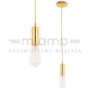 Kabel wiszący MODERNA DS-M-038 GOLD Italux metalowa OPRAWKA industrialny ZWIS przewód złoty
